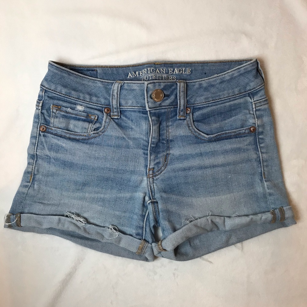American Eagle Denim Jean Shorts alight Wash